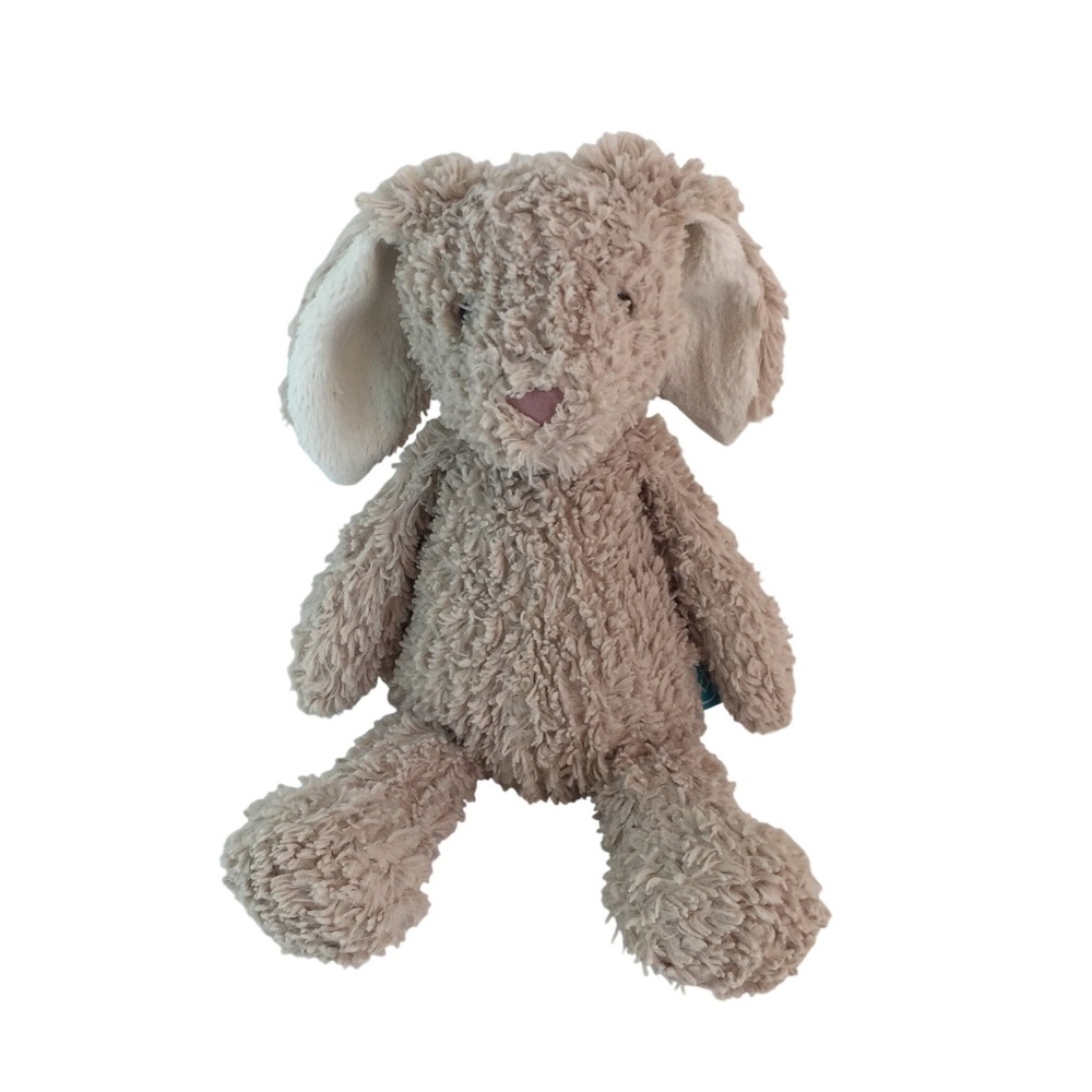Manhattan Toy Adorables Harper Tan Bunny Rabbit Plush 12" Chenille Ribbed 2016